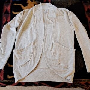 Athleta Girl Wrap 'n Roll Sweatshirt Heather Grey Sz L/12